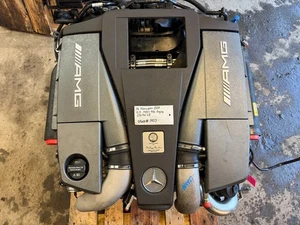 14 MERCEDES BENZ AMG E63 CLS63 W212 5.5 M157 BI TURBO ENGINE MOTOR 14-17 52k - Picture 1 of 13