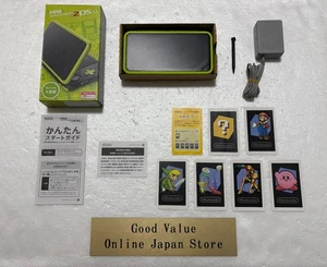 New Nintendo 2DS XL Lime Black Console Japanese with Original Box - Picture 1 of 23