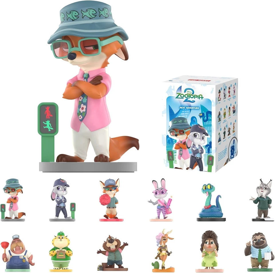 POP MART Disney Zootopia: Next Adventure Series Caja Ciega Figuras, Individuales  Foto 1 de 4