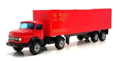 Corgi 18cm Long 1144 - Mercedes Benz Truck & Trailer Royal Mail - Red - Image 1 of 4