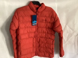 BERGHAUS WOMENS BLOSSOM HYDRALOFT JACKET BNWT SIZE 12UK MEDIUM ORANGE RED TU6 - Picture 1 of 6