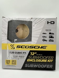 Scosche 12 Zoll Single Auto Subwoofer Gehäuse Box Kit SE12KT-WM1SD - Bild 1 von 17