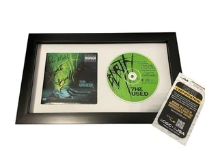 THE USED BAND SIGNED AUTOGRAPH x4 BERTH LIVE FRAMED CD BERT MCCRACKEN +3 JSA COA - Picture 1 of 6