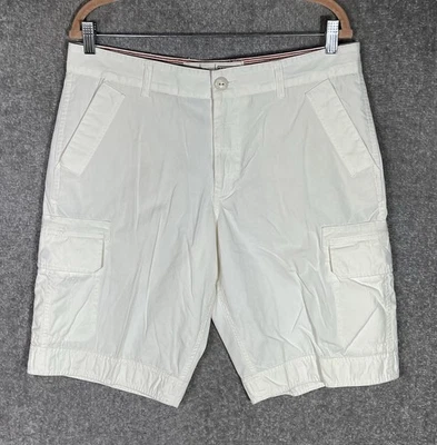 Pantalones Cortos Carga Converse One Star Para Hombre Talla 34 Blanco Algodón Bolsillos 12" Entrepierna Foto 1 de 4