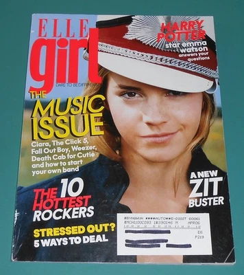 Vtg 2006 Elle Girl January Emma Watson Harry Potter Hermione Y2K Pop Y2K Fashion Foto 1 de 4