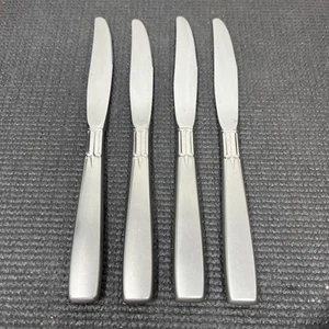 "4 cuchillos de cena de acero inoxidable con acento satinado de Oneida cubiertos cuchillo de 9""" - Imagen 1 de 11