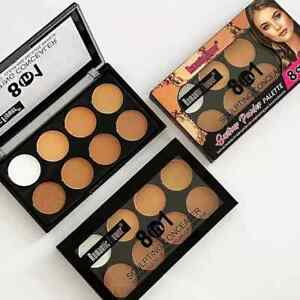8 color contour powder palette nose shadow bronzer face highlighter eyeshadow