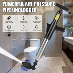 Powerful Drain Plunger and Sewer Pipe Unblocker for Toilets, Sinks, and Showers - Picture 1 of 5