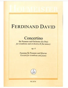 Musiknoten: Konzert für Posaune und Klavier v. Ferdinand David - Bild 1 von 4