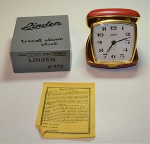 VTG NOS Linden Travel Alarm Clock # 496 in original box - Picture 1 of 2