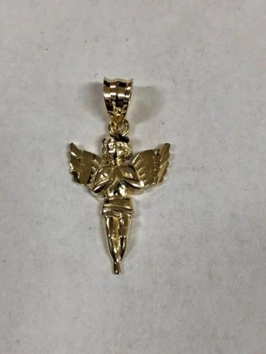 10K YELLOW GOLD PRAYING ANGEL PENDENT - Image 1 of 1