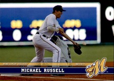 2017 Montgomery Biscuits Grandstand #23 Michael Russell Huntersville NC Card