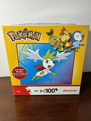 "Puzzle Shamin Pokemon Diamante y Perla 100 piezas • Juguetes Pressman 2009 15"" x 12,5""" Foto 1 de 4
