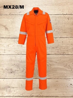 Portwest MX28 Modaflame Coverall Flame Retardant Anti-Static Reflective - M - Image 1 of 4