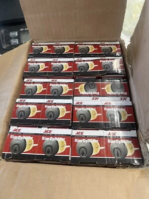 ACE Qty:20 Schlage Rim Cylinder KW1 Solid Brass Dark Bronze Finish, Dia: 2” ,2 Keys