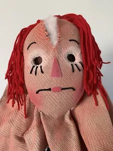 Don Post Scary Raggedy Ann Mask For Halloween, Worn Once, Perfect Condition! - Picture 1 of 4