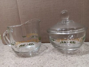 Vintage Home Trends Jahreszeiten Grüße Creme & Zuckerschüssel Set - unbenutzt - Bild 1 von 11