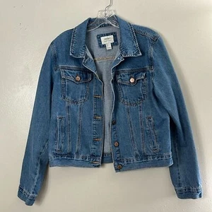 Forever 21 Women's Blue Jean Denim Jacket Size L - Picture 1 of 7
