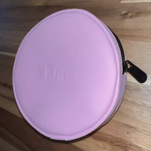 Dior Make-up runde Tasche rosa Promo Neu - Bild 1 von 3