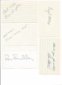 Virgil Stallcup signed 3x5 index card 1947 Cincinnati Reds baseball - Picture 1 of 1