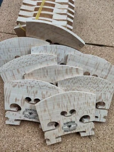 30pcs Good Violin Bridge,4/4 size,High quality Aged Maple wood Fiddle Bridges - Picture 1 of 5