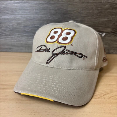 复古 Nascar 帽子带背棕色 Dale Jarrett Racing 可调节 UPS — 第 1/4 张图片