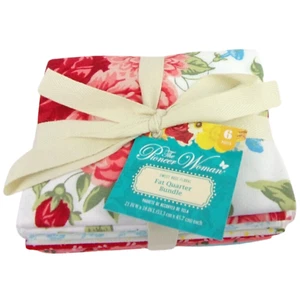 Pioneer Frau 6 Stck. SWEET ROSE Fat Qtr 18" x 21" 100 % Baumwolle Quilt Stoff - Bild 1 von 8