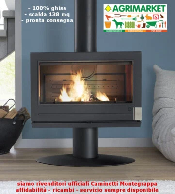 CAMINETTI MONTEGRAPPA Stufa a legna MONTEGRAPPA COLETTE 12kW CONSEGNA IMMEDIATA! Chiedi lo SCONTO!