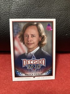 2020 DECISION BROCK PIERCE #512 RAINBOW PARALLEL SSP# 5/5