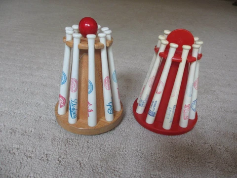 Vintage 1960's American & National League Minature Louisville Slugger Bat Sets * Cover