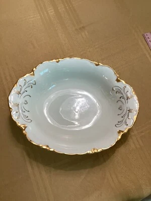 China Warwick de colección, borde dorado, cuenco para servir, 9,5" con desplazamiento dorado extra Foto 1 de 4