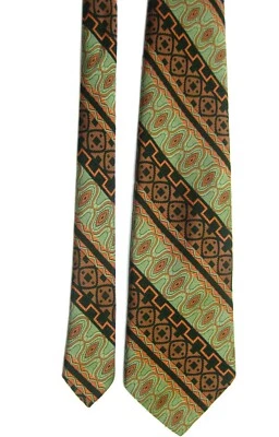 Corbata de carretera vintage Sears Kings ~ patrones hippies geniales ~ 4,5" de ancho ~ gema retro Foto 1 de 4