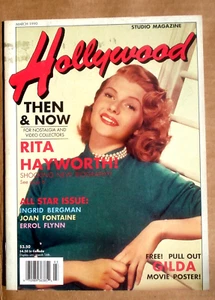 Hollywood Then and Now Magazine 1990 Cedric Gibbons Joan Fontaine Gilda Poster - Picture 1 of 3
