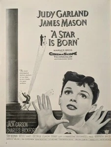 1954 Vintage Judy Garland , A Star Is Born James Mason Movie Flyer Print Ad  - Picture 1 of 1
