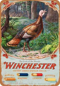 METAL SIGN - 1905 Winchester Shotgun Shells - Vintage Look Reproduction - Picture 1 of 2