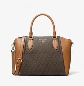 Neu mit Etikett Michael Kors Sienna Medium Logo und Ledertasche - Bild 1 von 4