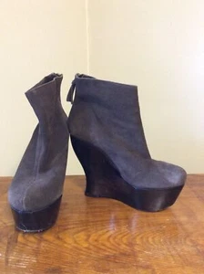 Alice + olivia by Stacey Bendet Women Brown Leather Ankle Boots EUR 36.5 USA 6 - Picture 1 of 9