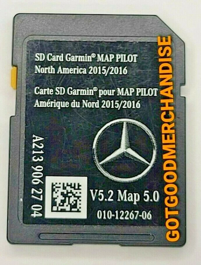 2015 / 2016 MERCEDES-BENZ NAVIGATON SD CARD GARMIN GPS NORTH AMERICA A2139062704 - Image 1 of 1