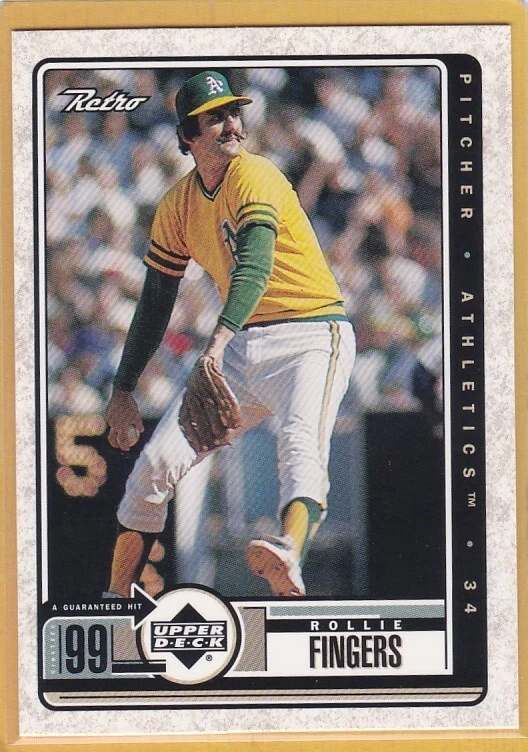 1999 UPPER DECK RETRO BASEBALL ROLLIE FINGERS #100 A'S NMMT/MINT *A3105 - Image 1 of 1