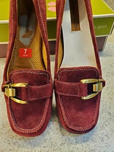 NWB Naturalizer Loafers Shoes Cab Suede Leather Casual Driving Shoes Women’s 7M - Picture 1 of 11