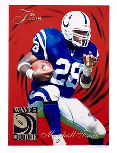 1994 Ultra Flair Wave of the Future #2 Marshall Faulk RC Indianapolis Colts - Picture 1 of 2