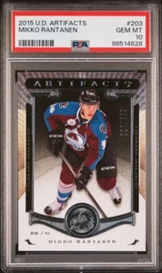 2015 Upper Deck Artifacts #203 MIKKO RANTANEN RC PSA 10 Colorado Avalanche - Foto 1 di 4