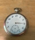 Revue Coin Silver Swiss Pocket Watch For Parts 16 Size