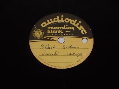 RARE JAZZ ACETATE: JOE VENUTI & RUSS MORGAN Black Satin / Red Velvet - Image 1 of 3