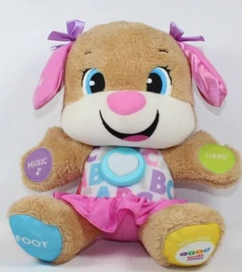 Fisher-Price ABC Laugh Learn Smart Stages Interactive Girl Puppy Dog Plush y - Picture 1 of 9