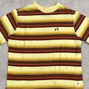True Vintage 60s Hang Ten Striped Tee Surf T Shirt Boys 18 Womens Fit Skate 70s