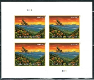 Mint US Block of 4 Great Smoky Mountains Stamp,Scott# 5752, (MNH) - Picture 1 of 1