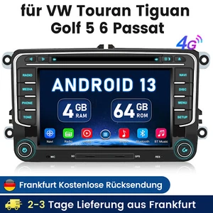 7" Android 13 DAB+Autoradio GPS 64GB Für VW Passat Polo Golf 5/6 Tiguan Eos Seat - Bild 1 von 13