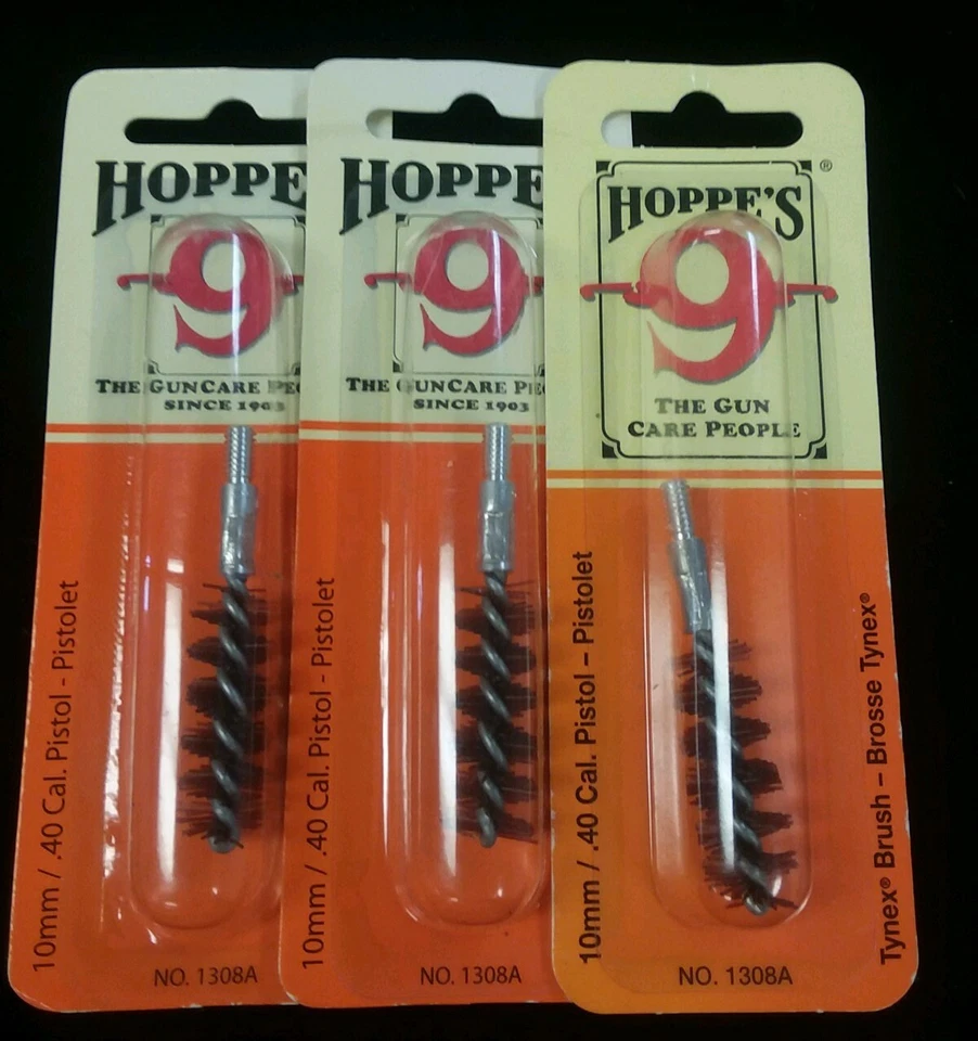 Lot of (3) Hoppe's 1308A 10mm /.40 Caliber Pistol Bores Tynex Nylon