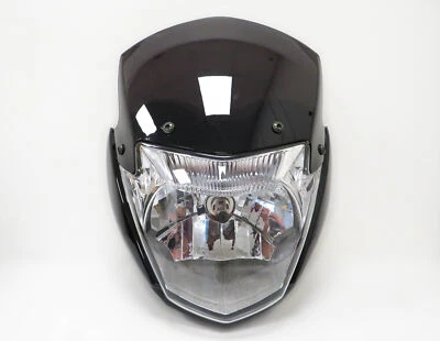 Headlight With Top Fairing Screen Black For Yamaha YBR 125 2014-2017 - Image 1 of 4